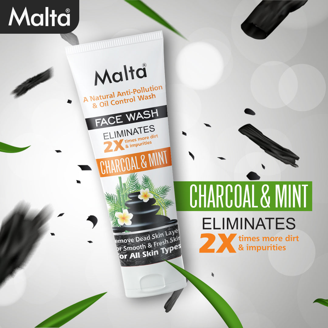 Malta Charcoal & Mint Face wash